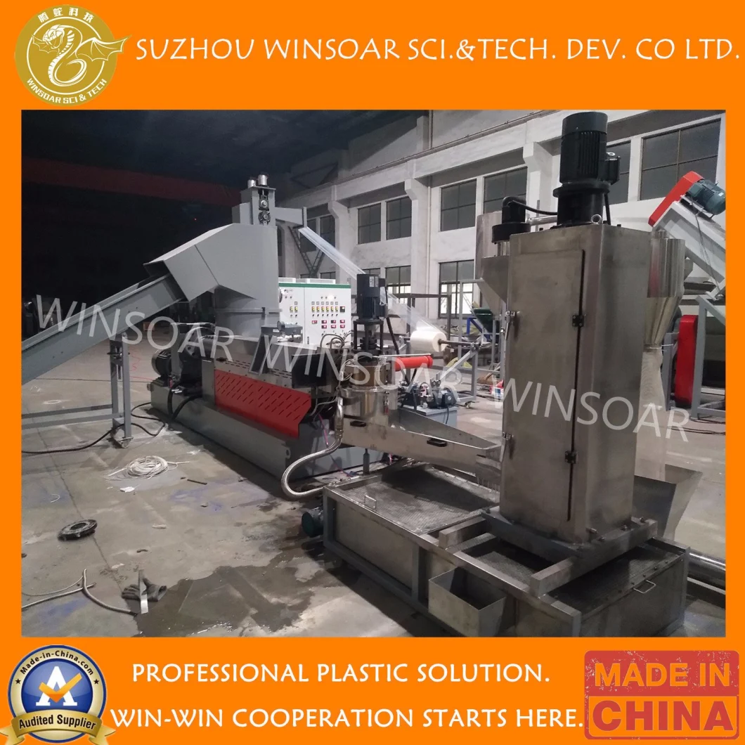 Water Ring Die Face Cutting Wasted Plastic Pet Bottle Scraps Flakes Granules Pellets Extruder Making Machines