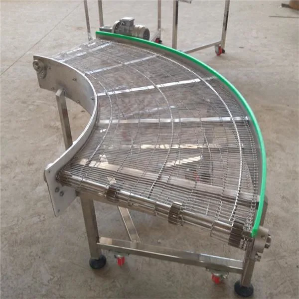 Modular Mesh Belt Conveyor for Transporting Goods