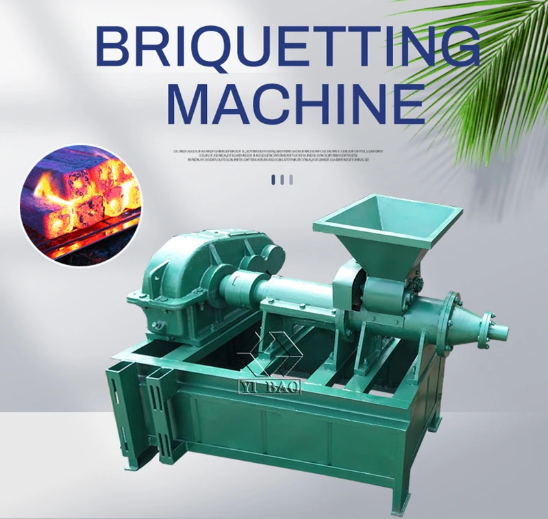 Large Capacity Biomass Coal Fule Briquetting Extruder Machine Carbon Powder Forming Machine Line Wood Pellet Machine