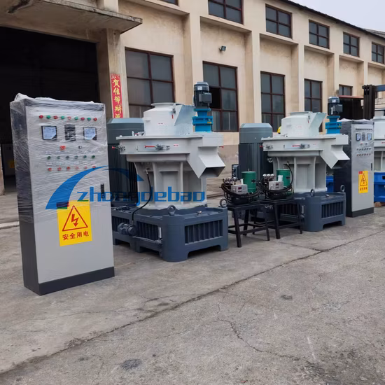 132kW 2톤/시간 수직 링 다이, 대용량, 바이오매스 펠렛화 산업, 목재 펠렛 프레스, 펠렛 공장 제작