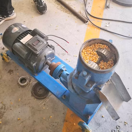 걱정없는 판매 후 생선 사료 압출 기계 + 플랫 다이 플로팅 생선 사료 펠렛 기계 + 생선 사료 펠렛 제조 기계